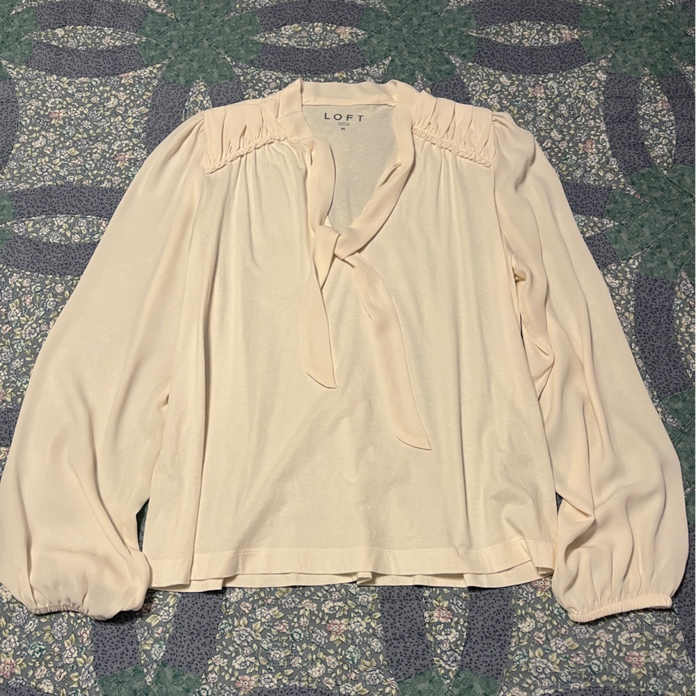 LOFT Ivory Blouse